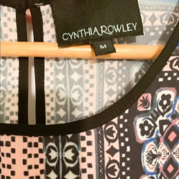 Cynthia Rowley Super Colorful Floral Dressy Tank-M - Picture 3 of 7